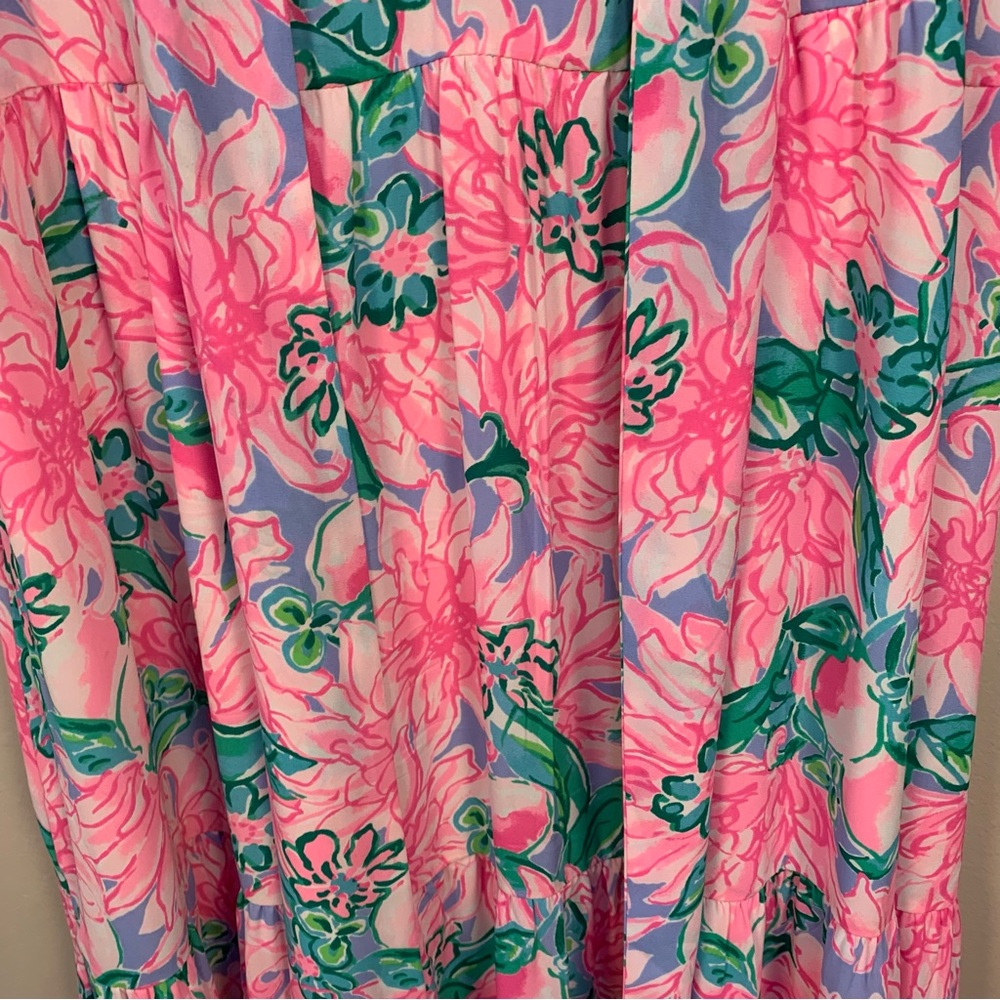 Lily Pulitzer Destini Floral Blossom Tiered Maxi Dress - Picture 3 of 12
